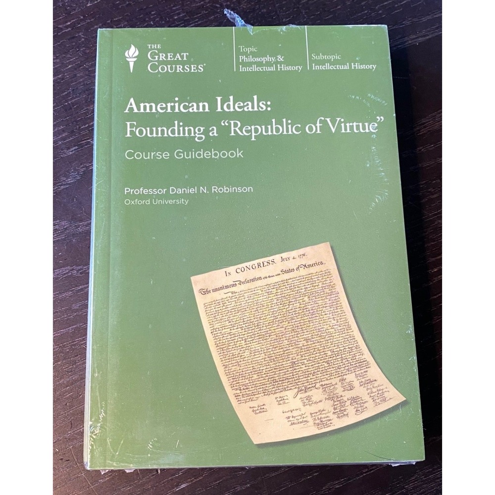 The Great Courses American Ideals Founding a Republic of Virtue 6 CD & Guidebook